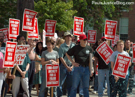faculty picketing