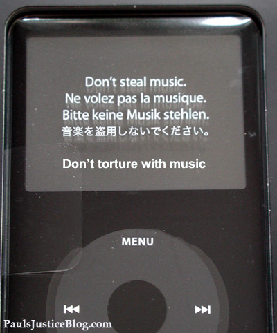 don't steal or torture with music idop
